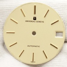 Universal Geneve 2-67 Vintage automatique micro rotor montre cadran crème Ø27...