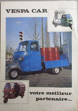 CATALOGUE VESPA CAR TRI CIAO 50 MPF 125 220 P2 PIAGGIO APE TRIPORTEUR  BROCHURE
