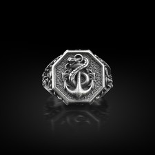 Bague chevalière gothique