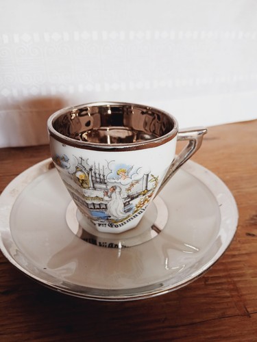Tasse soucoupe souvenir - tasse,