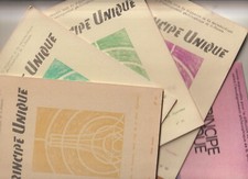 5 revues PRINCIPE UNIQUE selon l'enseignement de G. OHSAWA MACROBIOTIQUE 1976/77
