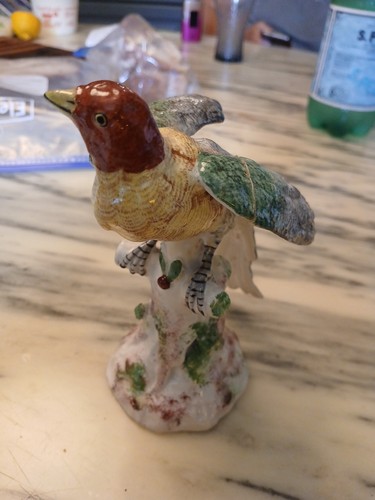 Oiseau porcelaine saxe - porcelaine,