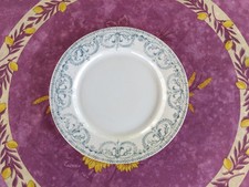 Plat Rond Plat Terre de Fer Au Planteur de Caïffa Modèle Guirlande Bleu M12 26,5