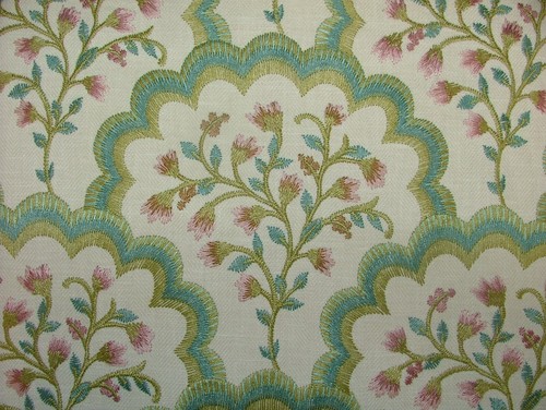 Tissu rideau brodé - tissu,