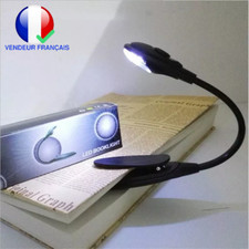 Lampe De Lecture LED Avec Pince Réglable Veilleuse Pour Livre Bureau Et Lit