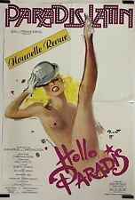 Brenot Paradis Latin Hello Paradis Circa 1970 Affiche Originale Cabaret