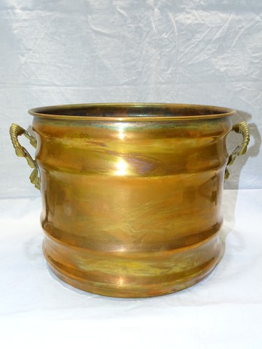 Ancien cache pot - cache, cuivre