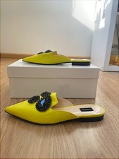 Bright Yellow Silk Leather