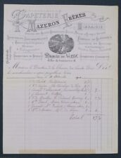 Facture 1911 PAPETERIE MAZERON MAGASIN DE VENGE NEVERS belle entête illustrée 28