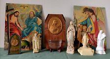 Lot de 8 Objets Religieux.