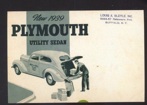 1939 plymouth utility sedan - utility,