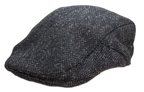 Harris tweed casquette plate - casquette,