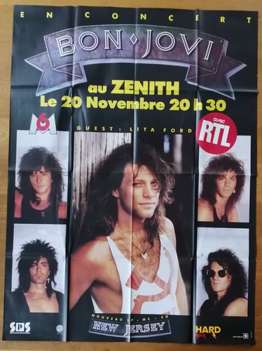 Bon jovi zenith affiche - bon,