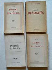 Lot 4 livres ALAIN, Histoire