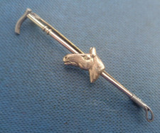 Broche En Or Cheval Chasse 9ct