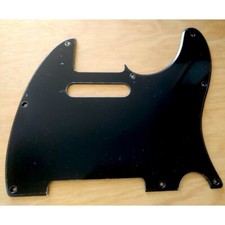 Pickguard 1ply noir pour Telecaster 8 vis