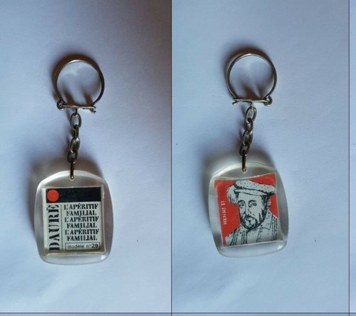 Porte clés apéritif - porte-clés, dauré