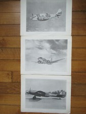 3 X FICHE MARTIN BALTIMORE 3  , A 30 , 202  AVION  AVIATION 28 X 22 cm