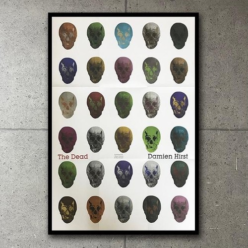 Affiche crâne encadrée 2009