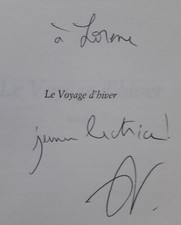 AMELIE NOTHOMB, LE VOYAGE D'HIVER – 2009 - Envoi autographe de l'auteur
