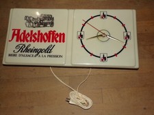 Horloge " Adelshoffen rheingold bière d' Alsace à la pression " 30 x 63,5 cm