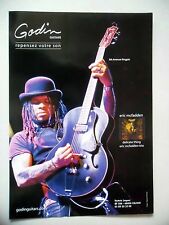 PUBLICITE-ADVERTISING :  Guitare GODIN 5th Avenue Kingpin  10/2009 Eric McFaden