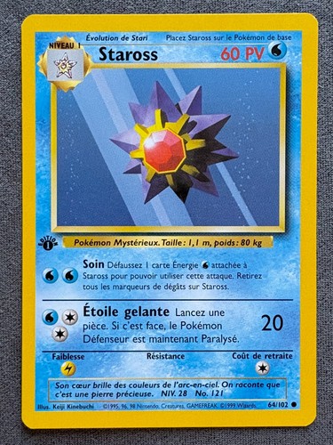 Carte pokemon staross 102 - carte, 64/102