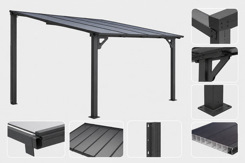 Pergola murale aluminium - pergola,