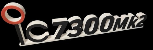 Icom 7300 mk2 - logo, 3d