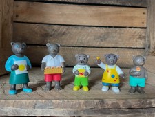 Lot de 5 figurines PVC Petit Ours Brun Bayard Presse D. Bour