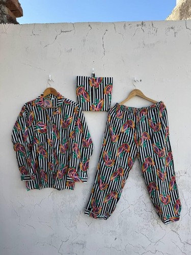 Ensemble pyjama papaye noir - pyjama,