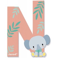 Lettre N en bois Pure - JANOD