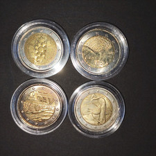 LOT 4 PIECES 2 EUROS COMMEMORATIVES FRANCE REF17252J