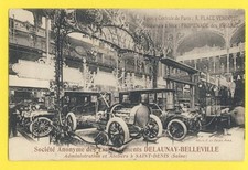 cpa FRANCE Postcard  PARIS Expo AUTOMOBILES CAR SHOW Stand DELAUNAY BELLEVILLE