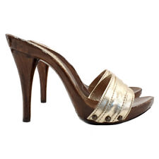 Mule Doré - Talon 12 CM -