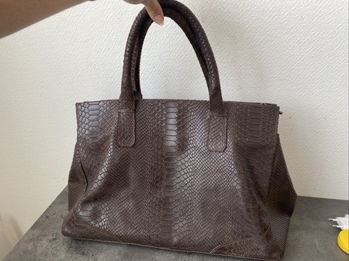 Joli sac besace marron cuir - besace,