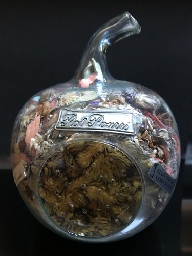 Pot pourri verre soufflé - pot,