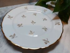 Joli lot de 12 Assiettes à Dessert De Marque M.S. En Porcelaine Fine Du Berry 