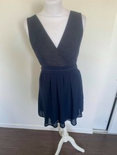 Robe à bretelles patineuse bleu navy - Wal G - Taille S