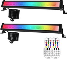 Projecteur LED RGB Barre 42 W avec Télécommande RF 360° Éclairage LED RGB 10 ...