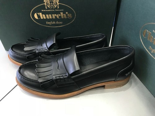 Mocassin church cuir noir ou - cuir,