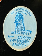 ancien autocollant au vison