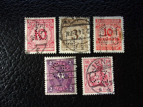 Allemagne 5 timbres - allemagne,