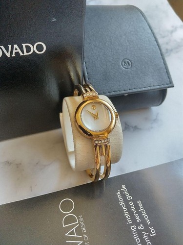 Quartz rond femme movado - rond, or