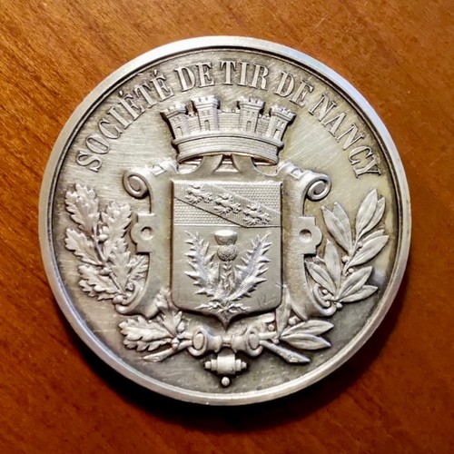 Médaille argent massif - mÉdaille, en