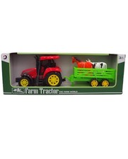 tracteur 32 cm avec remorque et animaux