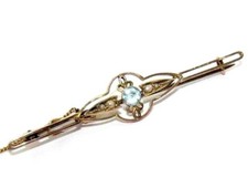 Broche ancienne jaune - or, 9