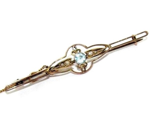 Broche ancienne jaune 9 - broche,