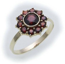 Bague Femme Avec Grenat En Or