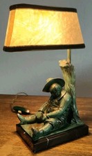 MAX LE VERRIER LAMPE ART DECO SANCHO PANZA Fonte d'art 1930 Signé "JANLE".